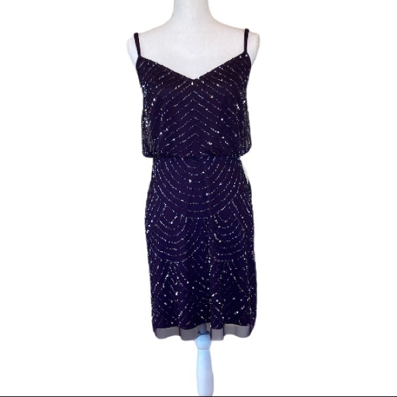 Adrianna Papell Sequin Blouson Dress NWT - Picture 3 of 8